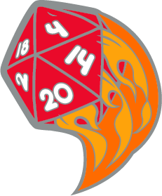 Flaming d20